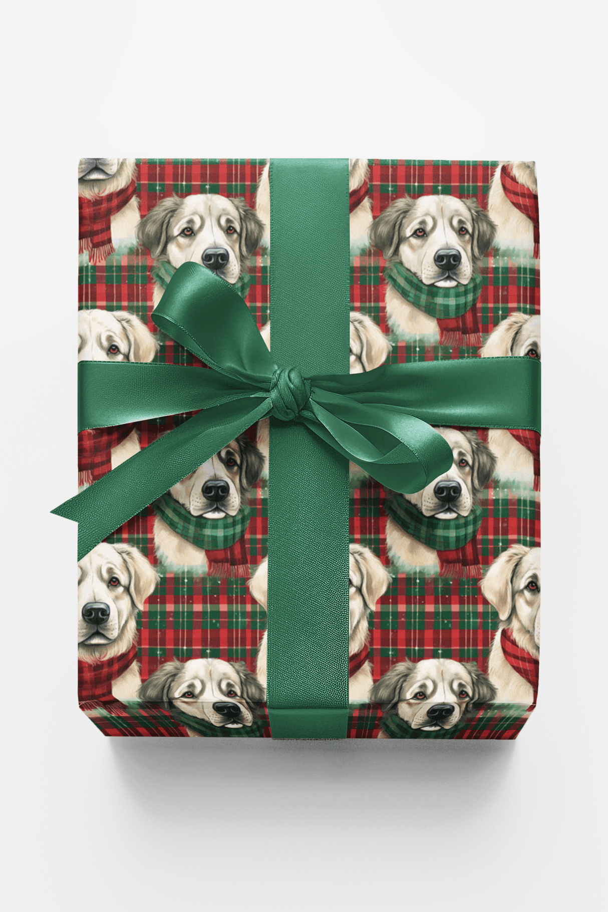 Great Pyrenees Plaid Parade - London Penny Gift Wrap