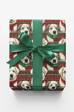 Great Pyrenees Plaid Parade - London Penny Gift Wrap