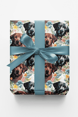 Labrador Garden Party - London Penny Gift Wrap