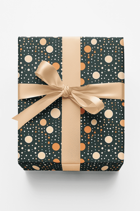 Inky Polka Paper - London Penny Gift Wrap