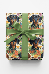 Dachshund Garden Party - London Penny Gift Wrap