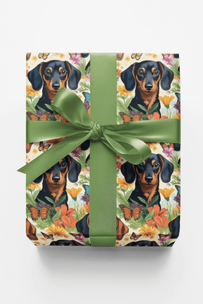 Dachshund Garden Party - London Penny Gift Wrap