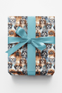 Festive Shih Tzu Frolic - London Penny Gift Wrap