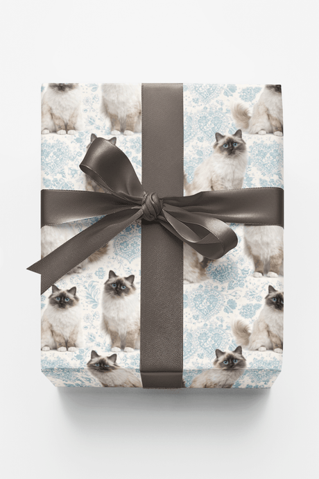 Birman Blue Elegance - London Penny Gift Wrap