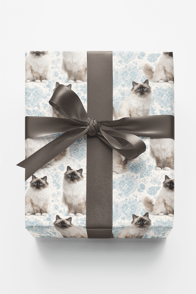Birman Blue Elegance - London Penny Gift Wrap