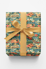 Florida Postcard Memories - London Penny Gift Wrap