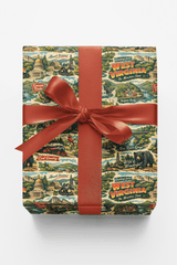 West Virginia Postcard Memories - London Penny Gift Wrap