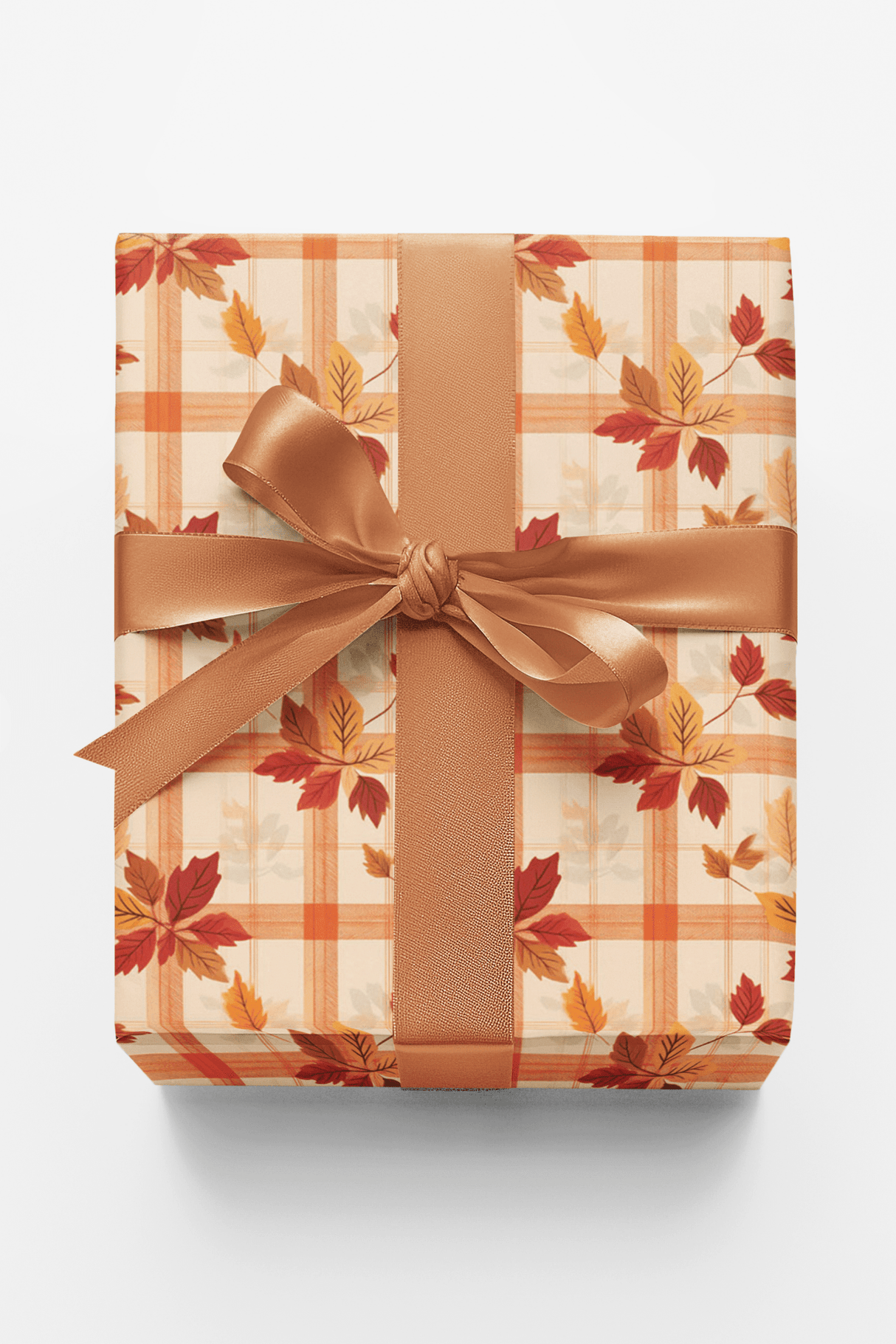 Pumpkin Spice Plaid - London Penny Gift Wrap