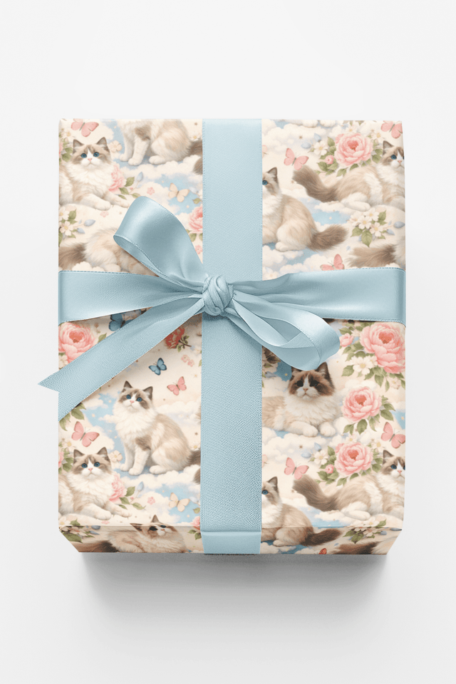 Ragdoll Pastel Drift - London Penny Gift Wrap