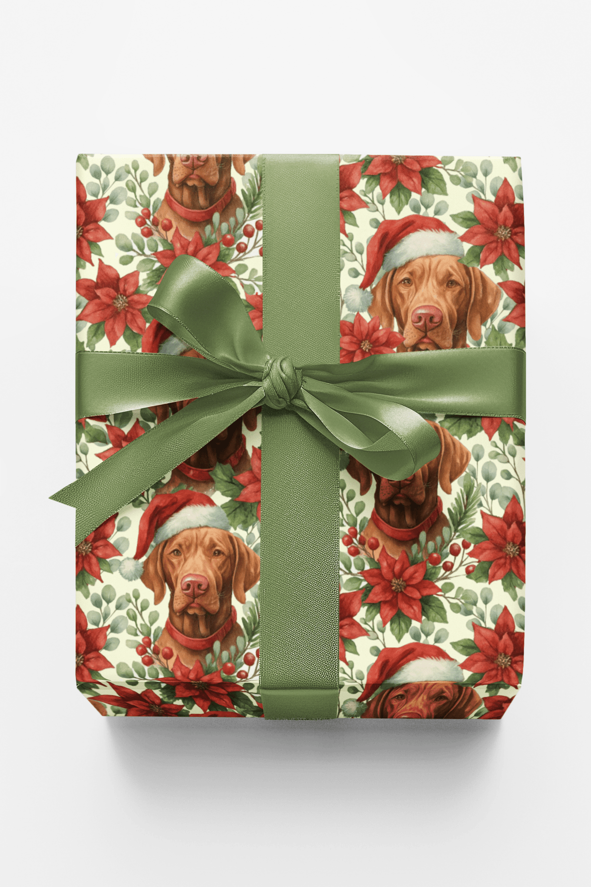 Rust Red and Ribboned Joy Wrapping Paper - London Penny Gift Wrap