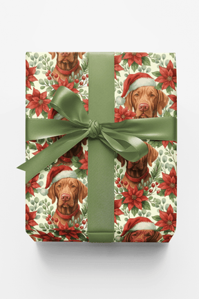 Rust Red and Ribboned Joy Wrapping Paper - London Penny Gift Wrap