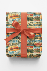 Mississippi Postcard Memories - London Penny Gift Wrap