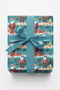 Santa’s Sunny Shores - London Penny Gift Wrap