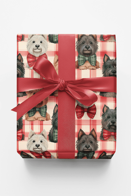 Scottish Terrier Plaid Parade - London Penny Gift Wrap