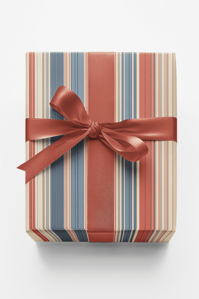 Riviera Stripe - London Penny Gift Wrap