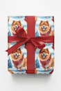 Snowy Chow Stroll - London Penny Gift Wrap