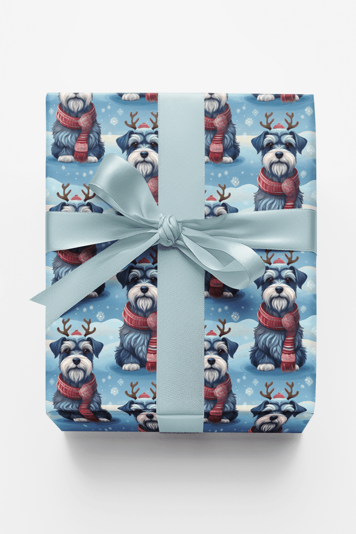 Scarved Schnauzer Cheer - London Penny Gift Wrap