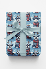 Scarved Schnauzer Cheer - London Penny Gift Wrap