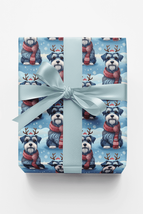 Scarved Schnauzer Cheer - London Penny Gift Wrap