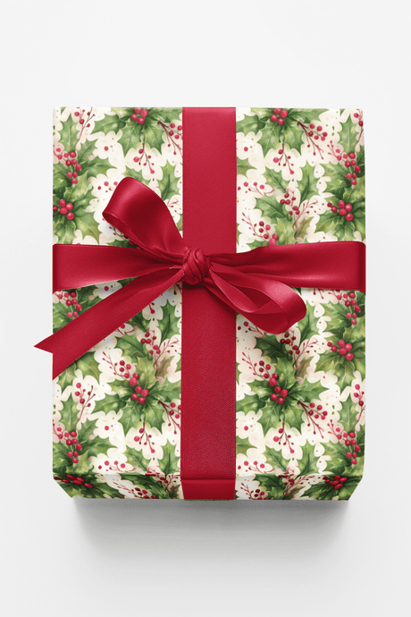 Merry & Bright Boughs - London Penny Gift Wrap