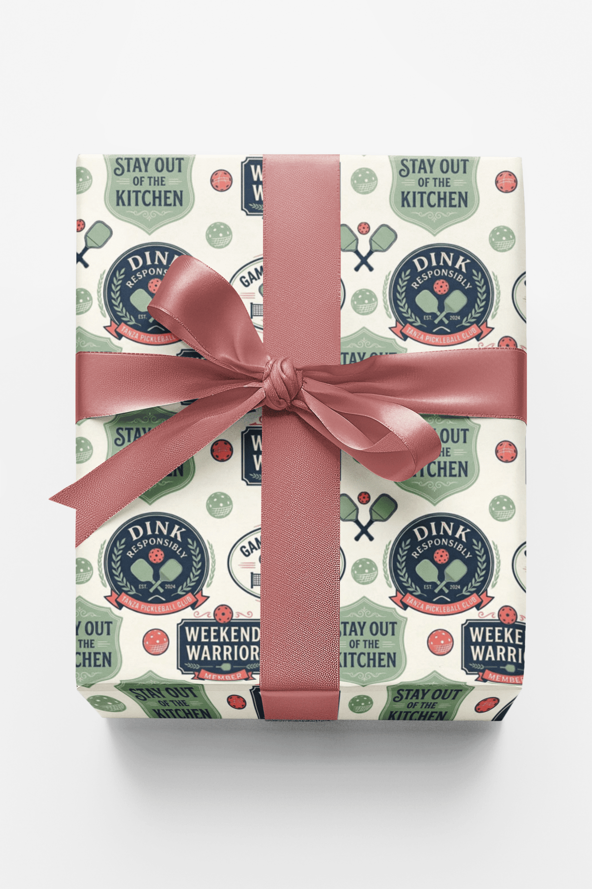 The Pickleball Social Club Wrapping Paper - London Penny Gift Wrap