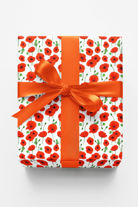 Summer Flowers II White - London Penny Gift Wrap