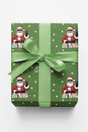 Santa Says 67 - Green - London Penny Gift Wrap