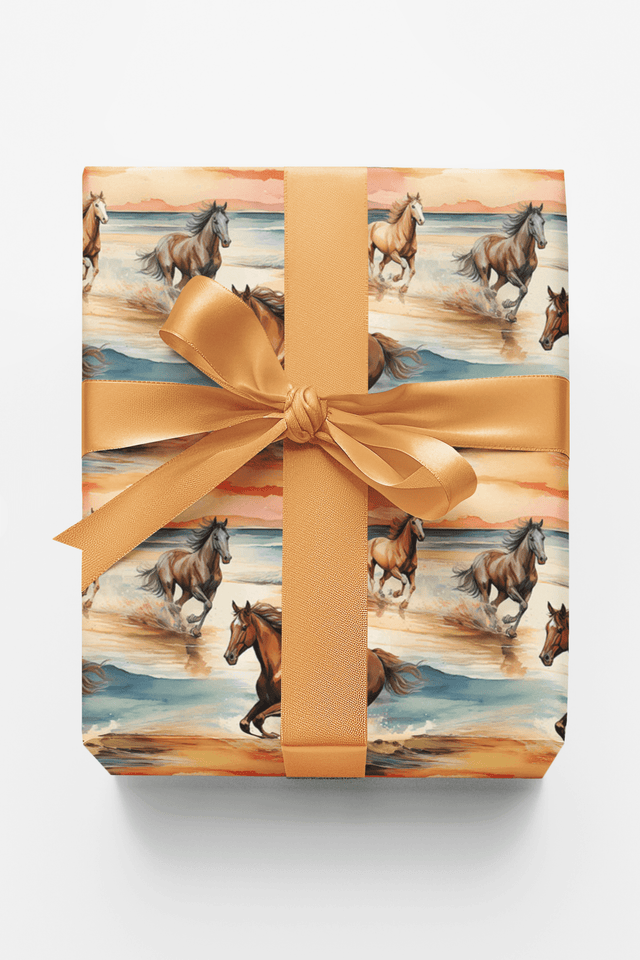 Hooves in Motion - London Penny Gift Wrap