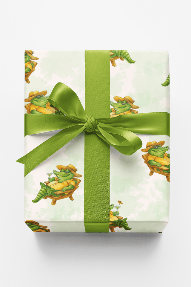 Palm Breeze Croc - London Penny Gift Wrap