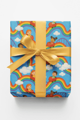 Rainbow Rollercoaster - London Penny Gift Wrap