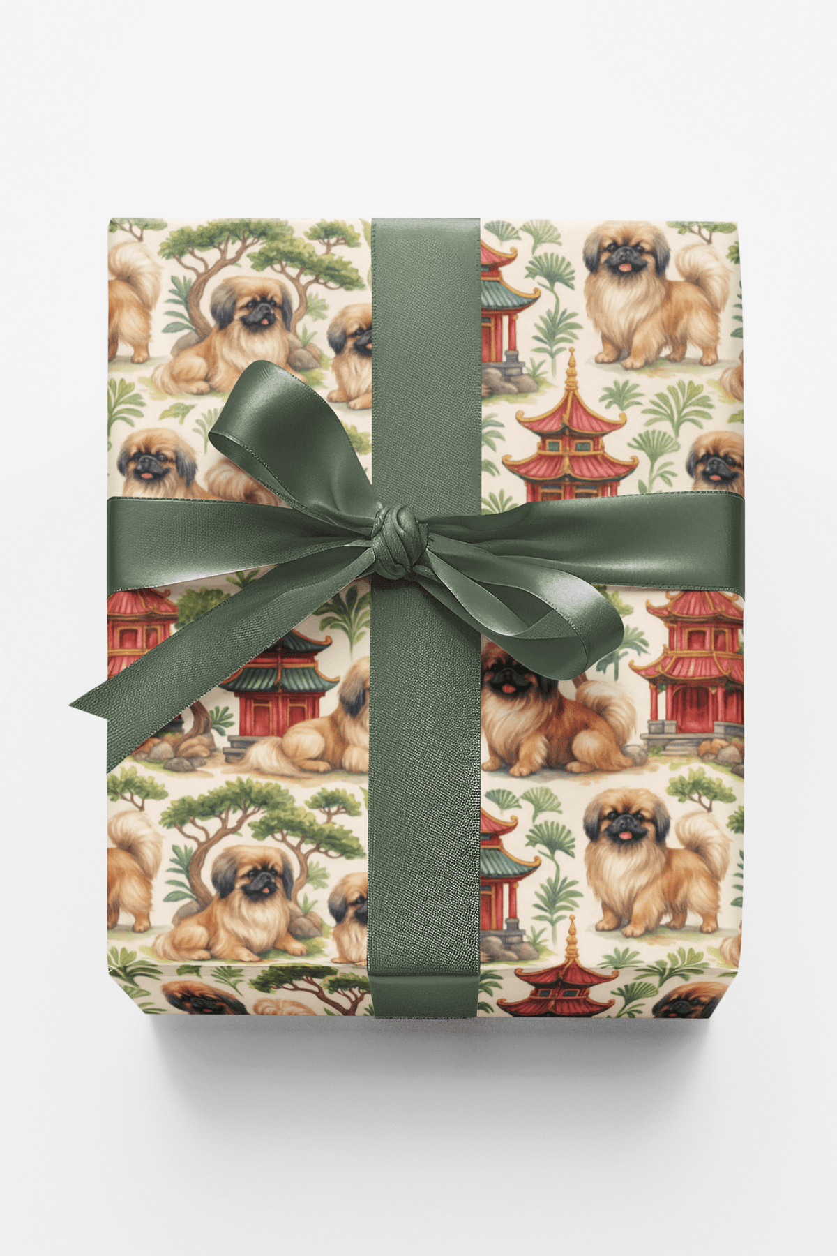 Pekingese Pagoda - London Penny Gift Wrap