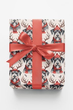 Holly Antlers & Beards - London Penny Gift Wrap