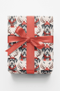 Holly Antlers & Beards - London Penny Gift Wrap
