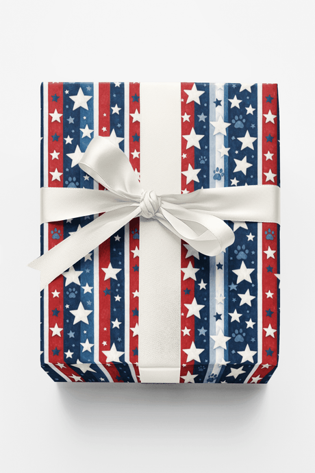 Patriotic Paws - London Penny Gift Wrap