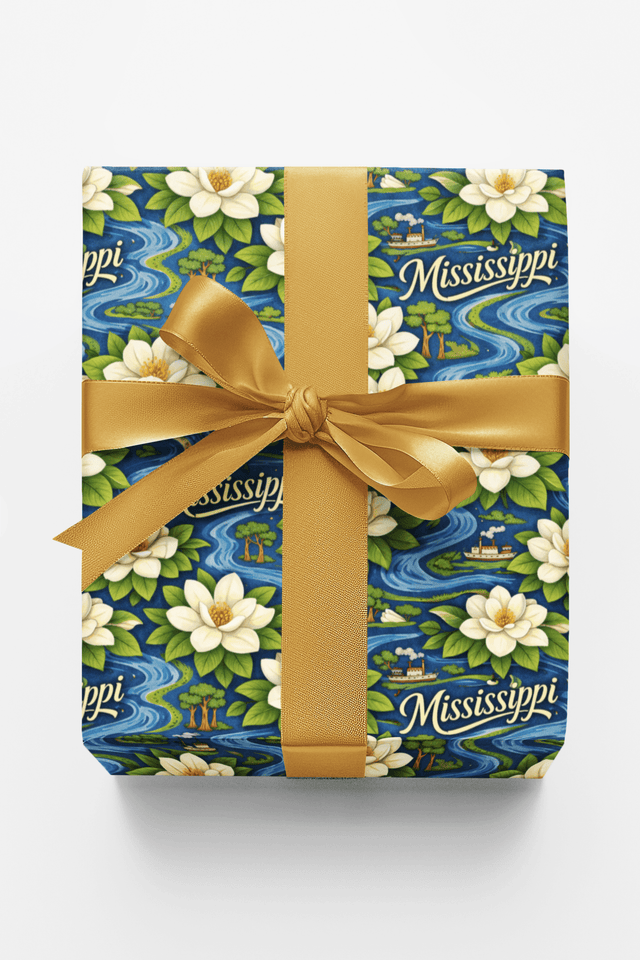 Mississippi River Magnolia - London Penny Gift Wrap