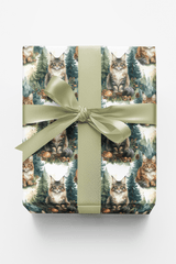 Forest Guardian Maine Coons Wrapping Paper - London Penny Gift Wrap