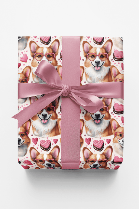 Corgis & Sweet Treats - London Penny Gift Wrap