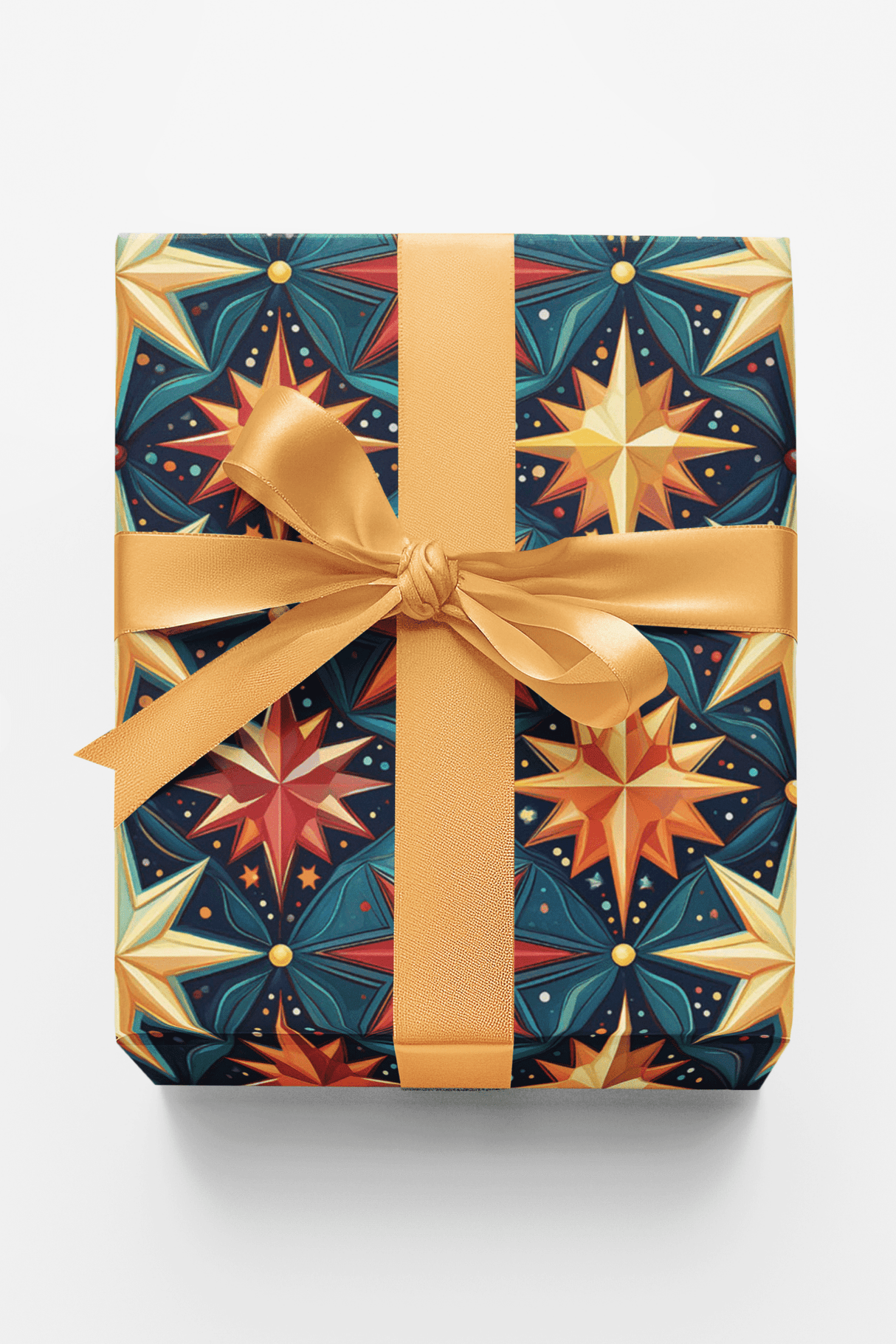 Midnight Gold Starburst - London Penny Gift Wrap