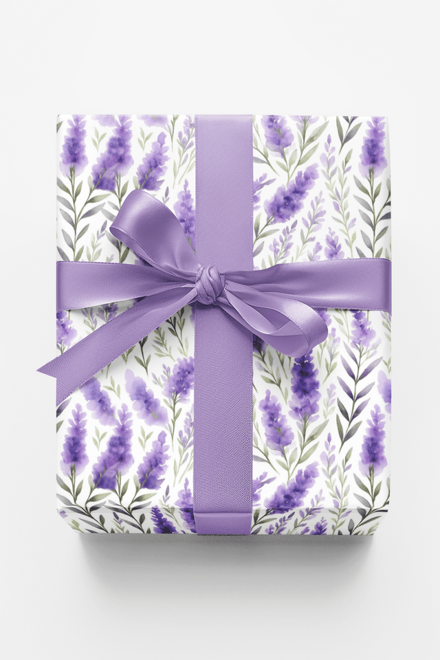 Sunlit Lavender Hills - London Penny Gift Wrap