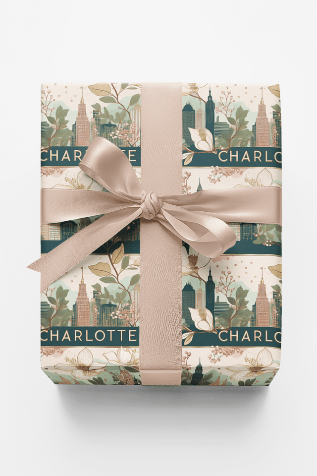 Charlotte – Modern Southern Elegance Wrapping Paper - London Penny Gift Wrap