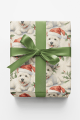 Santa Hat & Holly Hugs - London Penny Gift Wrap