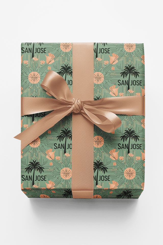 San Jose – Tech Garden Wrapping Paper - London Penny Gift Wrap