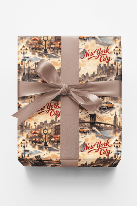 New York Iconic Skyline - London Penny Gift Wrap