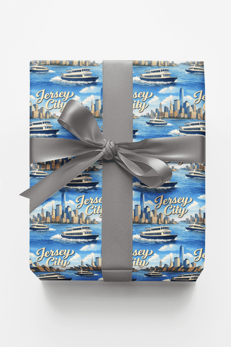 Jersey City Harbor Lights - London Penny Gift Wrap