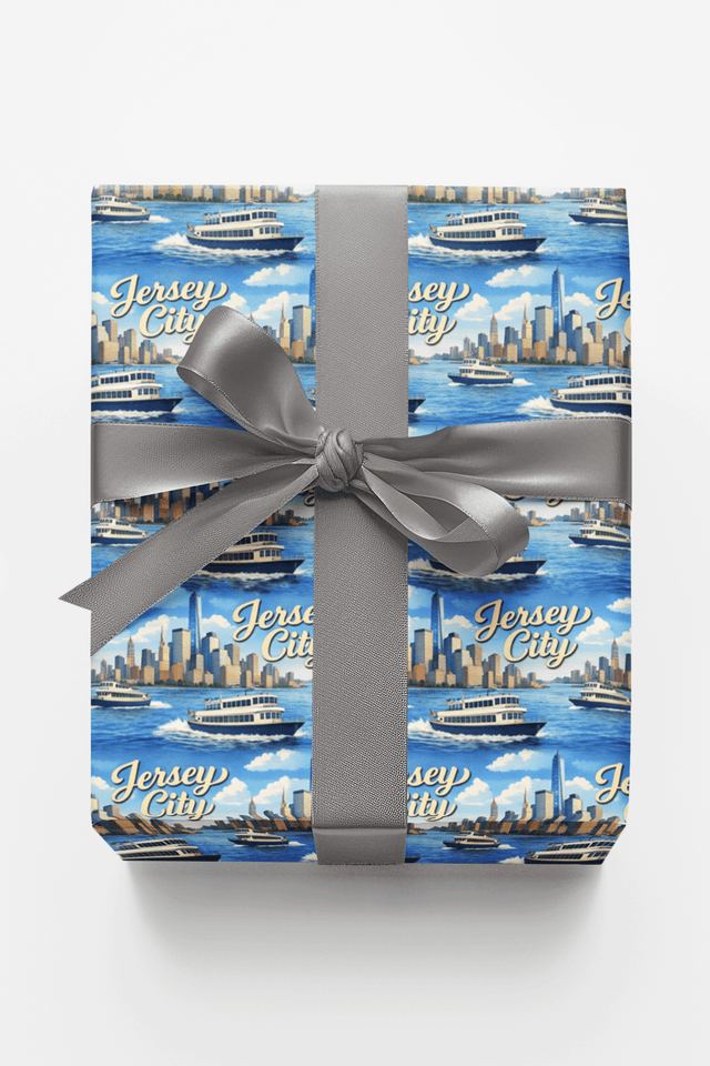Jersey City Harbor Lights - London Penny Gift Wrap