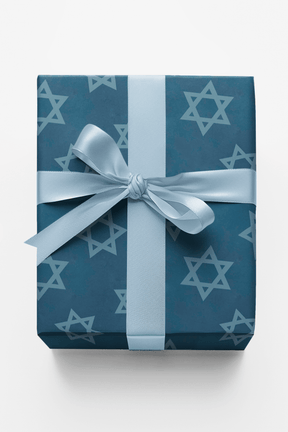 Shining Stars of David - London Penny Gift Wrap