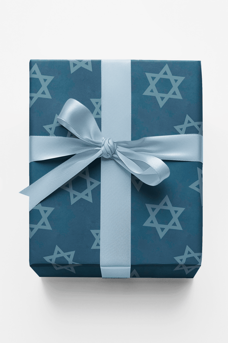Shining Stars of David - London Penny Gift Wrap