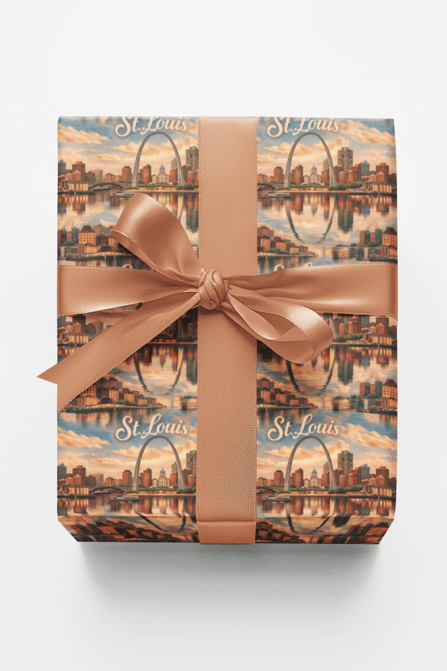 St. Louis Gateway Glow - London Penny Gift Wrap