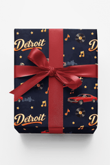 Detroit Motor City Memories - London Penny Gift Wrap