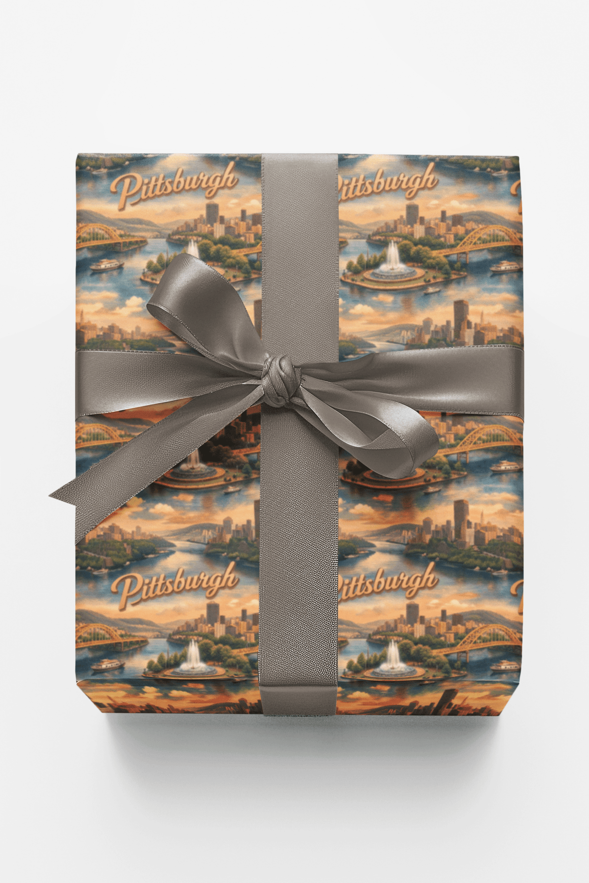 Pittsburgh Steel City Revival - London Penny Gift Wrap